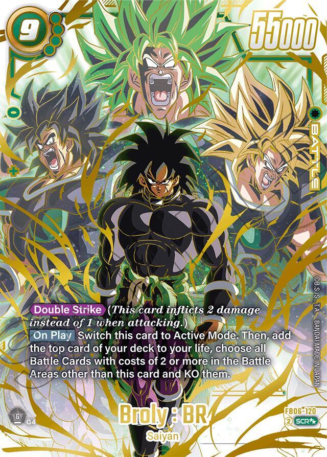 Broly BR FB06 120 Alternate Art carta