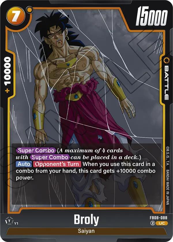 Broly FB08 088 card