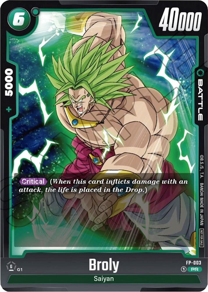 Broly FP 003 card