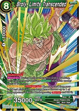 Broly Limits Transcended BT6-060 carta