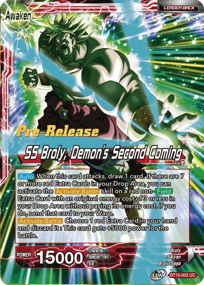 Broly SS Broly Demons Second Coming BT15-002