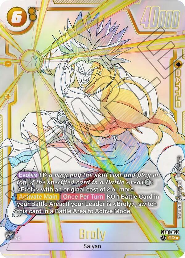 Broly ST01 050 Alternate Art carta