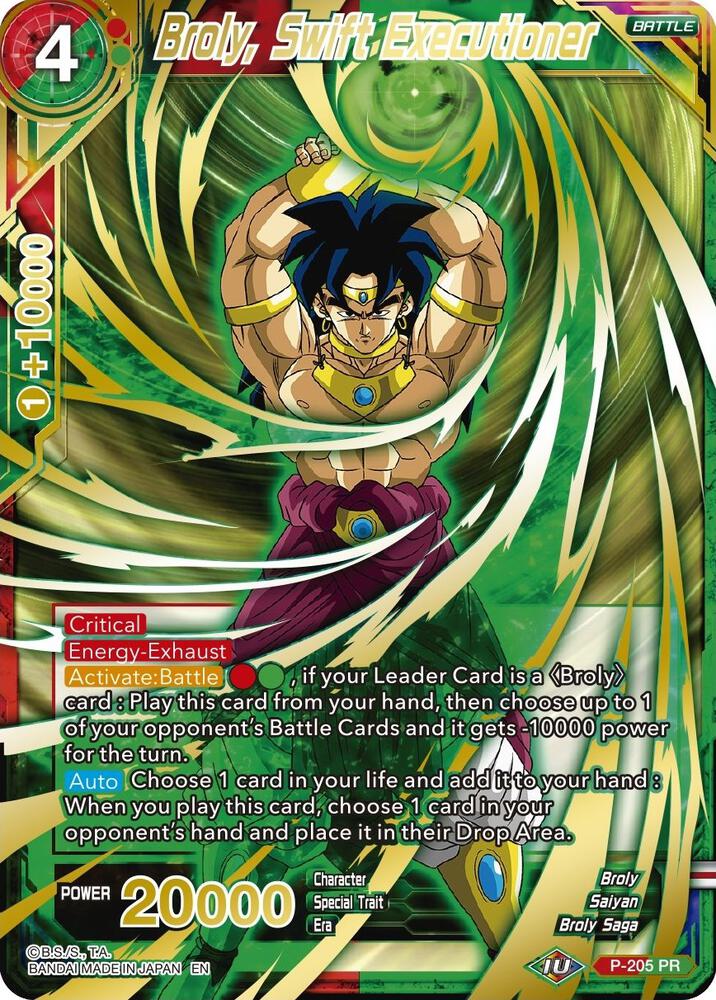 Broly Swift Executioner Gold Stamped P-205
