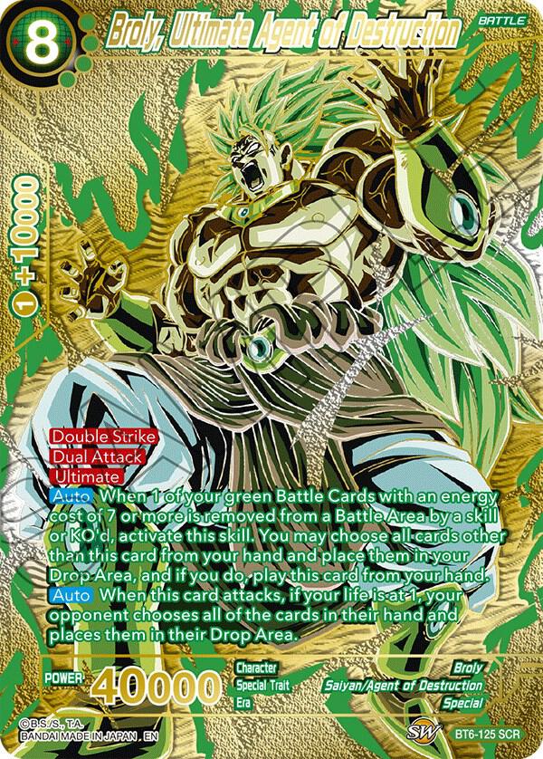 Broly Ultimate Agent of Destruction Premium Edition BT6-125