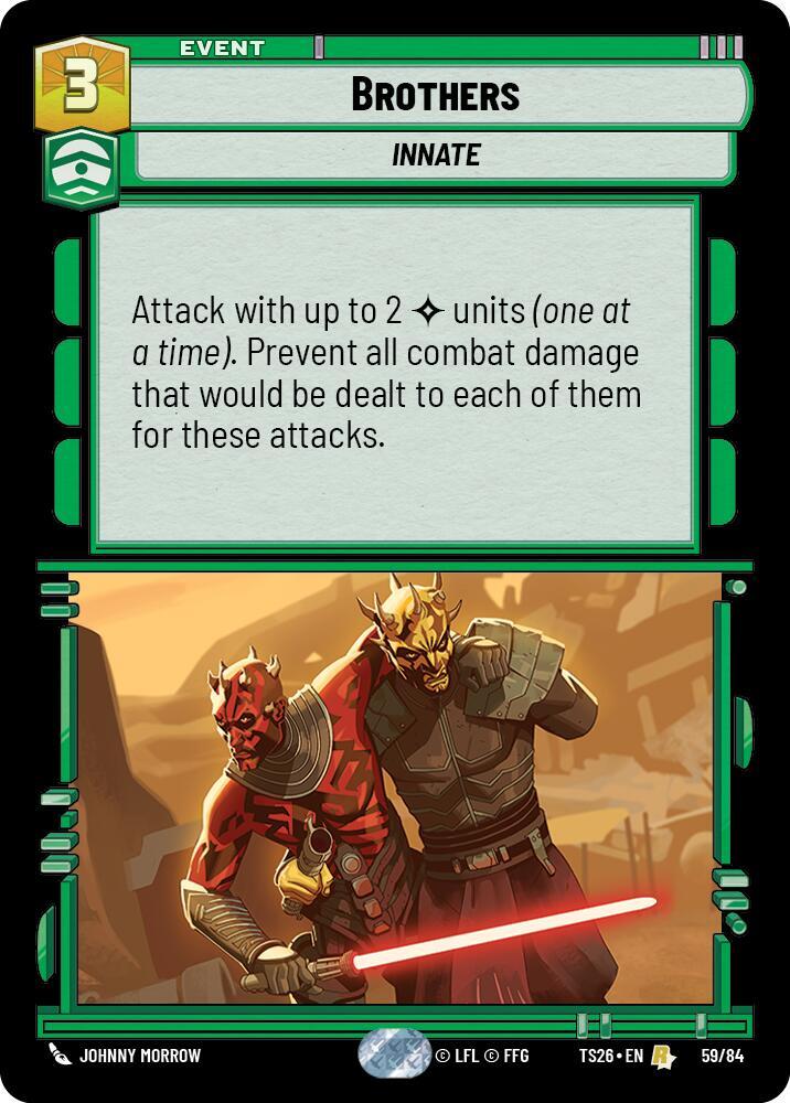 Brothers 59/64 card