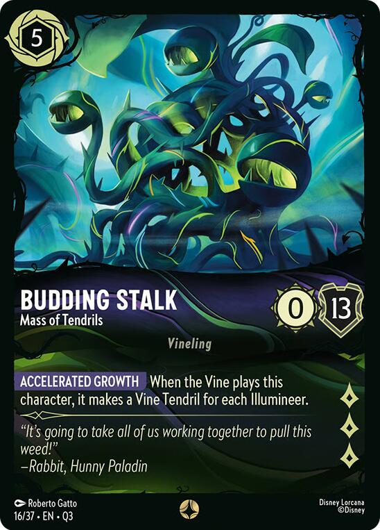 Budding Stalk Mass of Tendrils 16/37 card