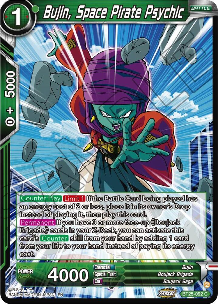 Bujin Space Pirate Psychic BT25-092 card