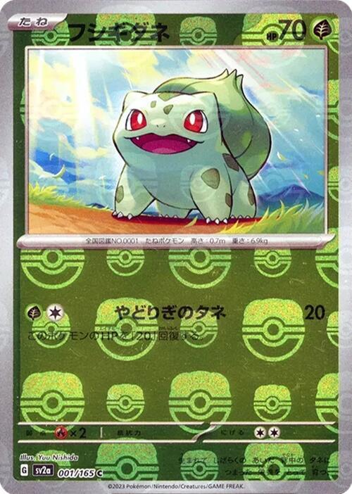 Bulbasaur 001 165 Master Ball Pattern