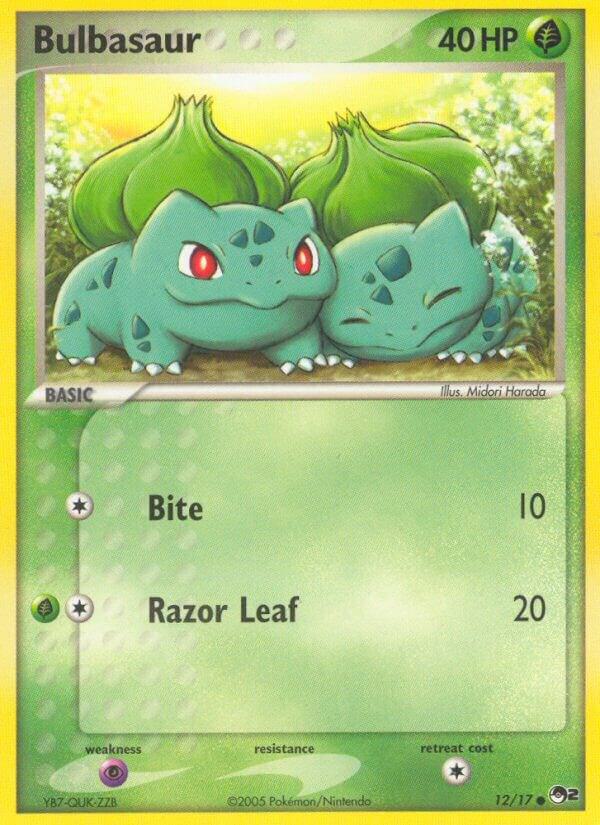 Bulbasaur 012/17 card