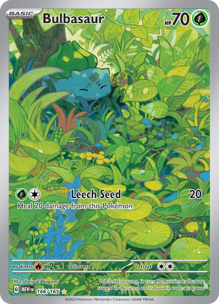 Bulbasaur 166/165 card