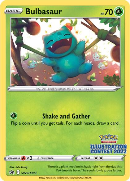 Bulbasaur Illustration Contest 2022 SWSH303 card