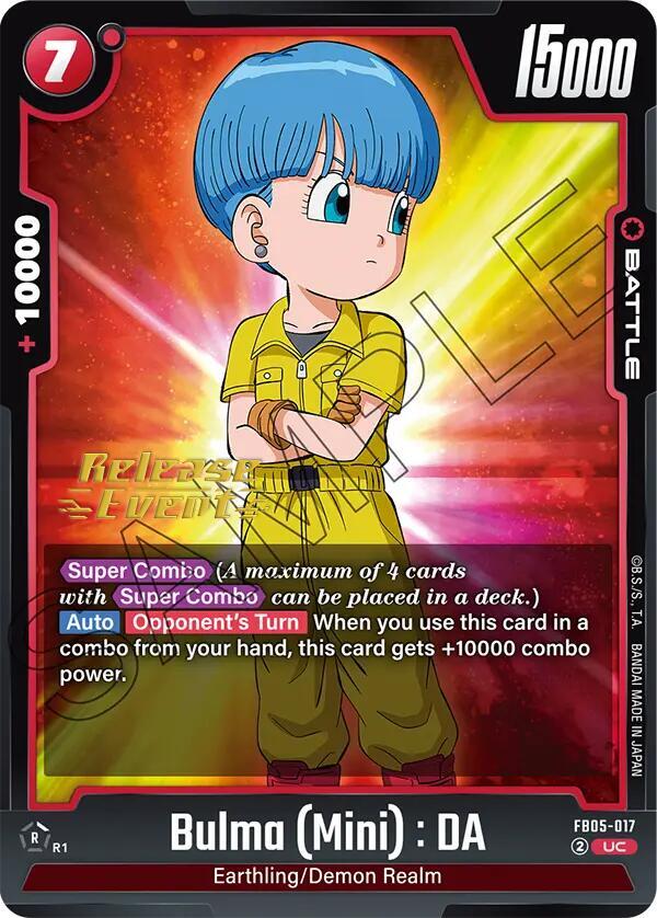 Bulma Mini DA FB05-017 carta