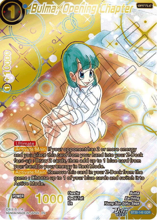 Bulma Opening Chapter GDR BT30-149 card