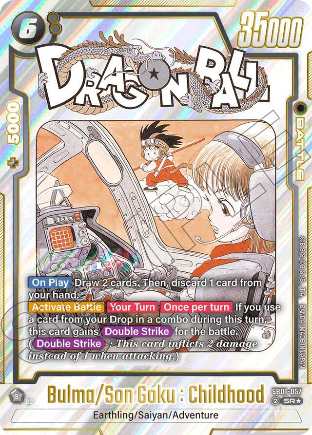 Bulma Son Goku Childhood Alternate Art SB01-057 card