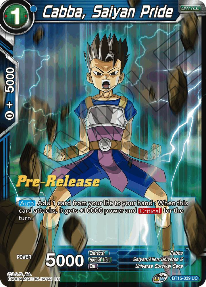 Cabba Saiyan Pride BT15-039