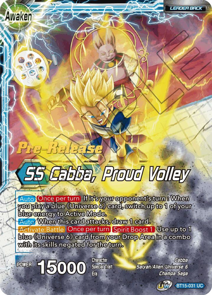 Cabba SS Cabba Proud Volley BT15-031 card