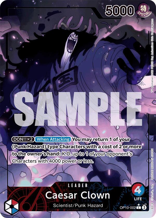 Caesar Clown 002 Parallel OP10-002 card