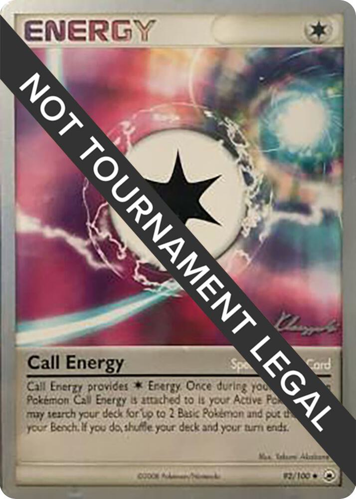 Call Energy 2008 Jason Klaczynski 92/100 card