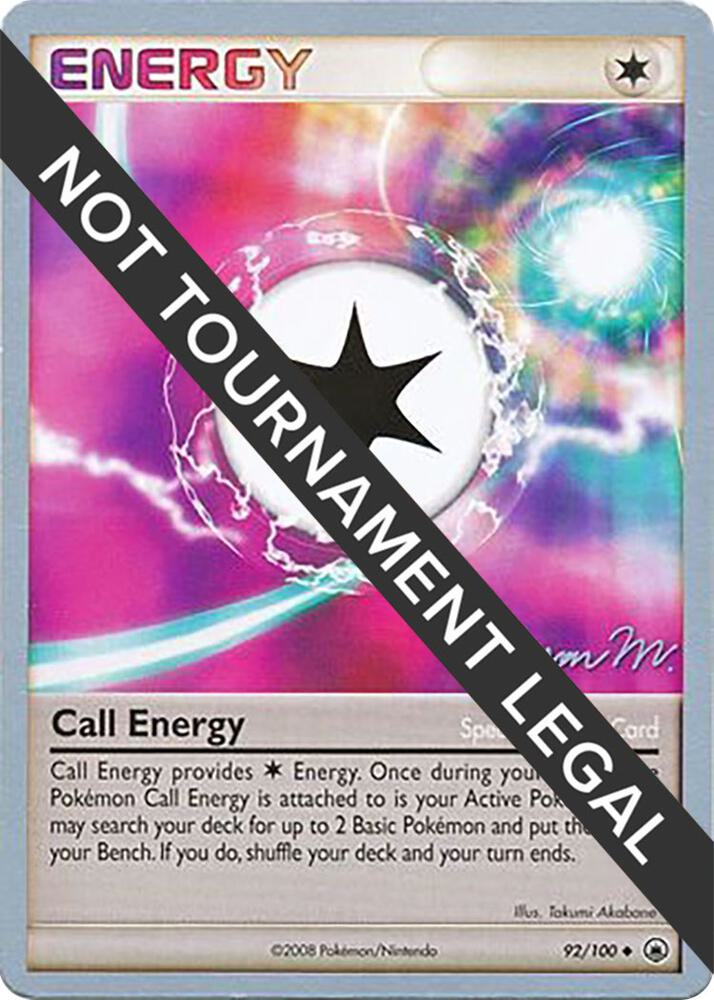 Call Energy 2009 Jason Martinez 92/100 card