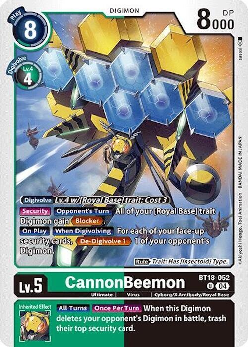 CannonBeemon BT18-052 U carta