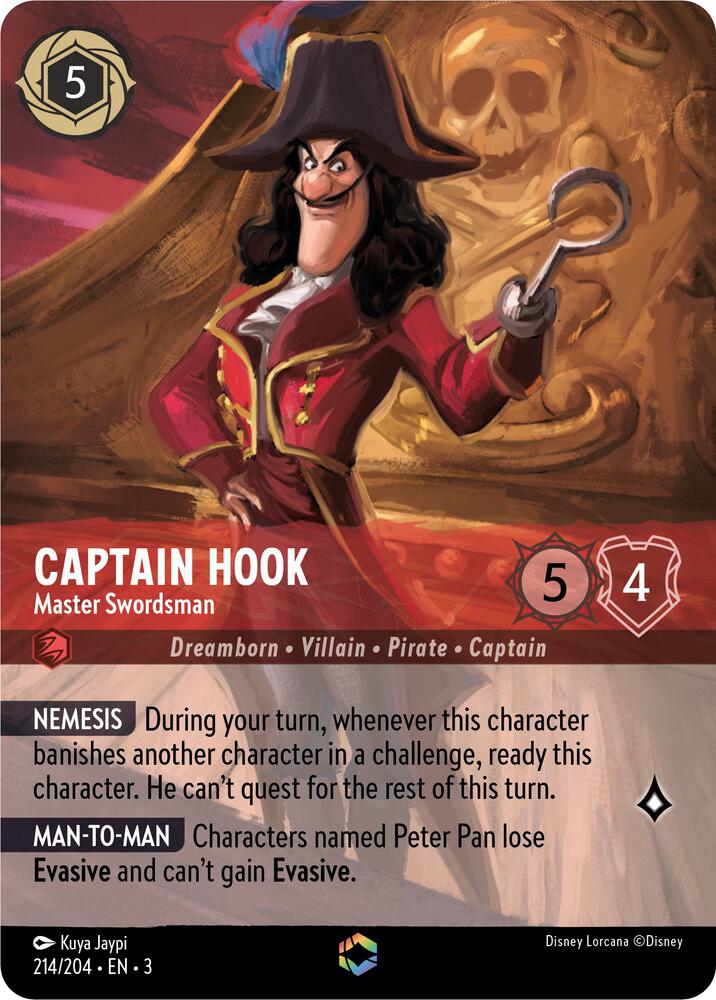 Captain Hook Master Swordsman Enchanted 214/204