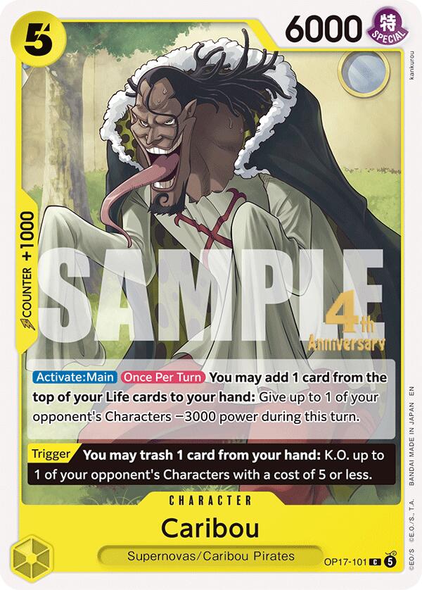 Caribou OP17-101 card