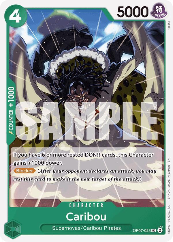 Caribou Reprint OP07-023 card