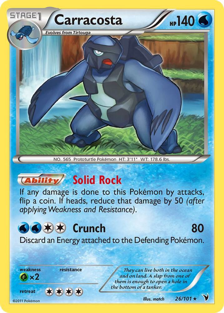 Carracosta 26/101 card
