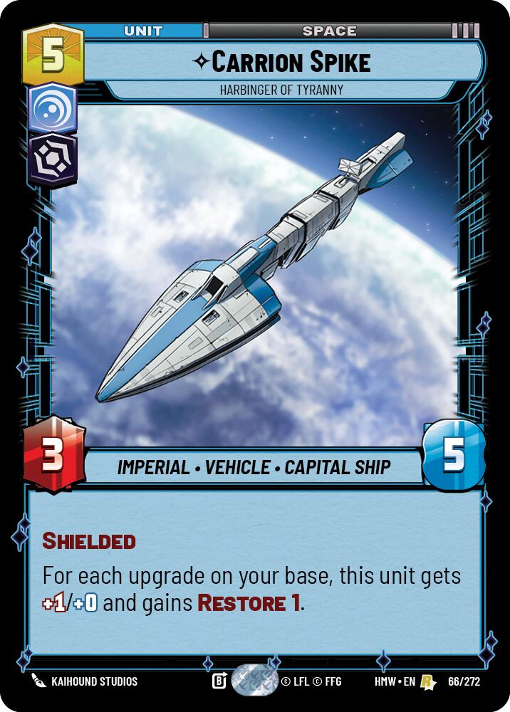 Carrion Spike Harbinger of Tyranny 66/272 card