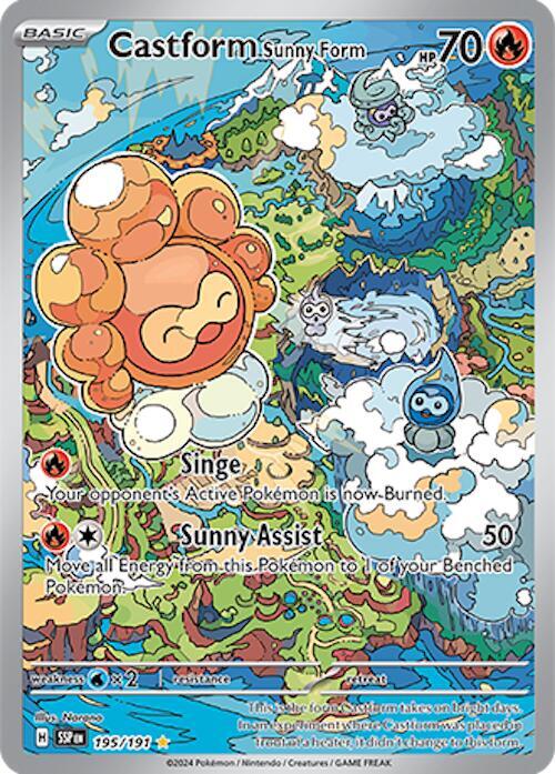 Castform Sunny Form 195 191 carta