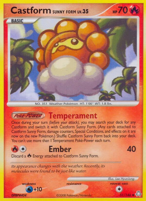 Castform Sunny Form 51/146 carta
