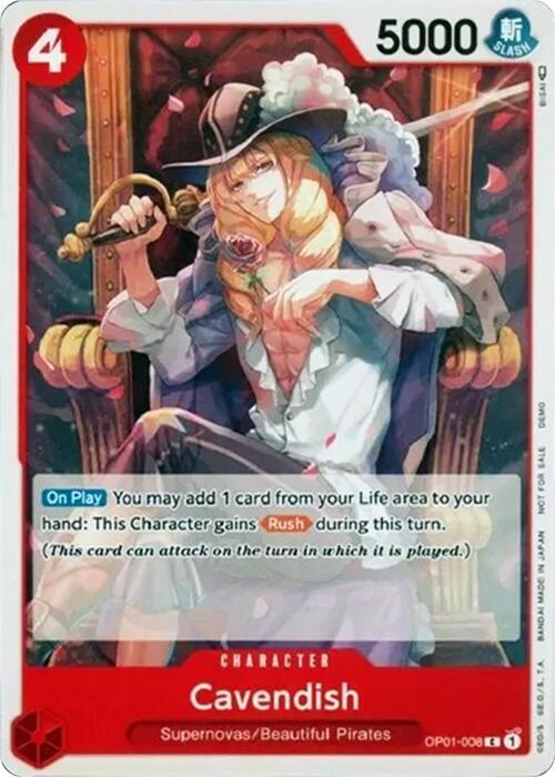 Cavendish OP01-008 card