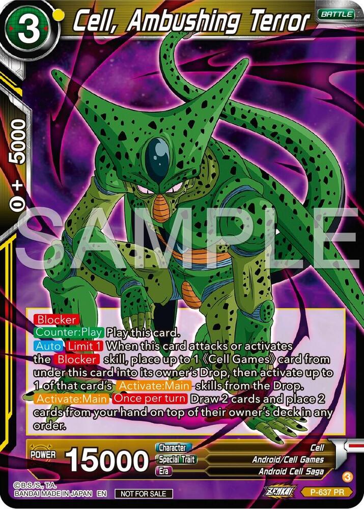 Cell Ambushing Terror Zenkai Series Tournament Pack Vol9 P-637