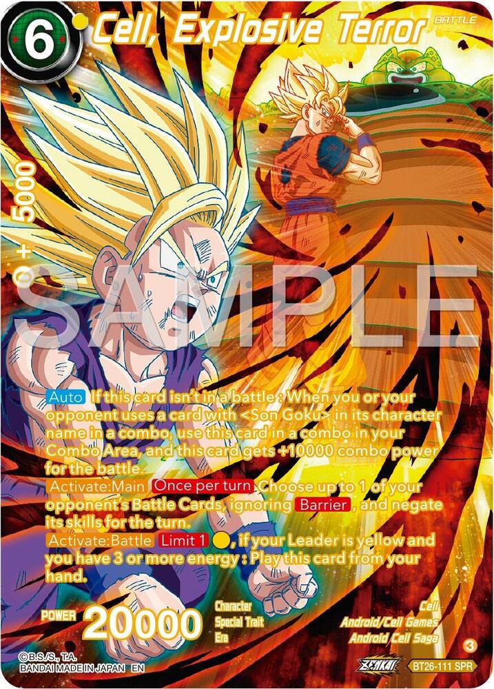 Cell Explosive Terror SPR BT26-111 card