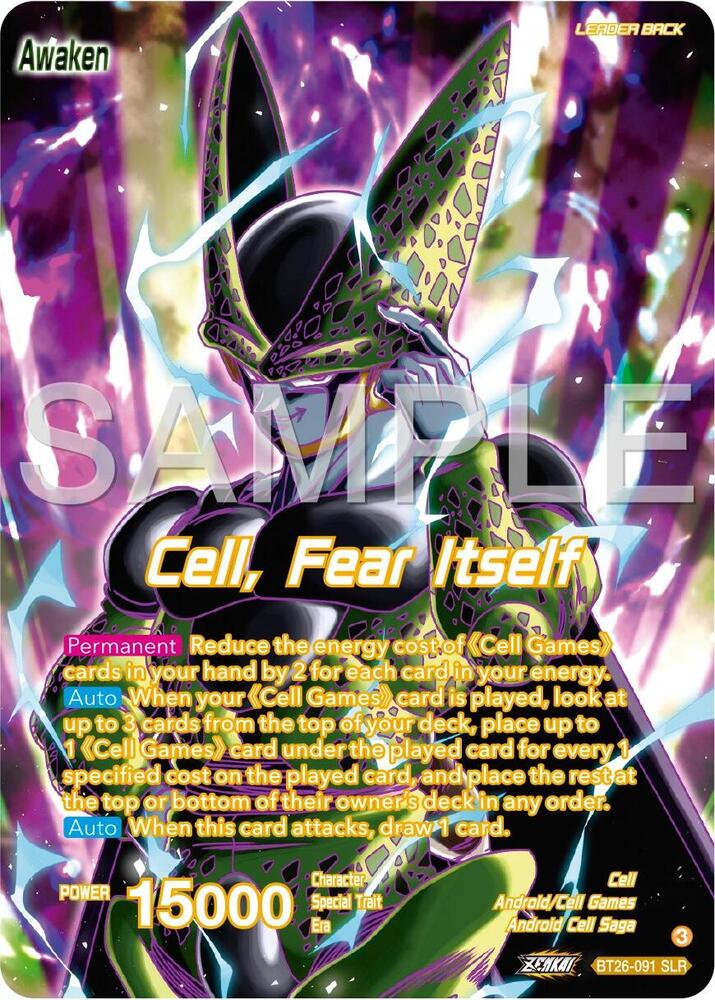 Cell Fear Itself Alternate Art BT26-091 card