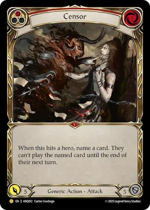 Censor Red ANQ012 card