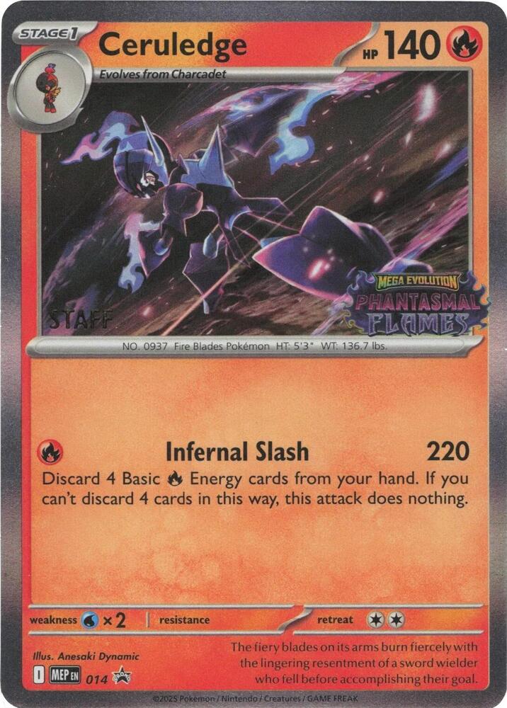 Ceruledge 014 Staff card