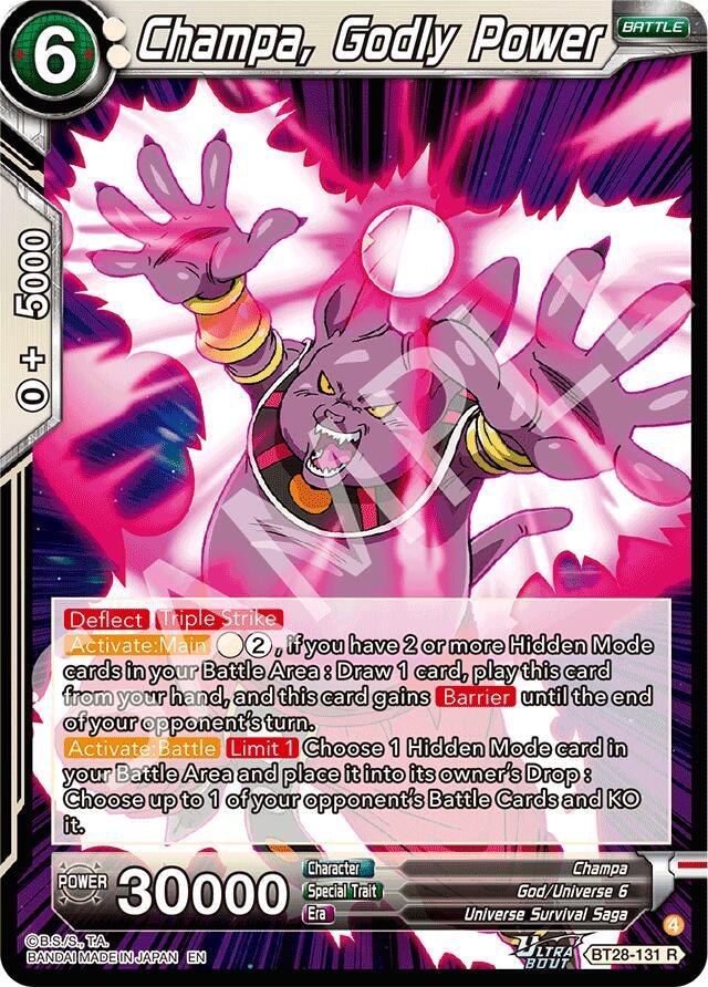 Champa Godly Power BT28-131 carta