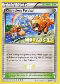 Champions Festival BW95 Worlds 13 Staff card