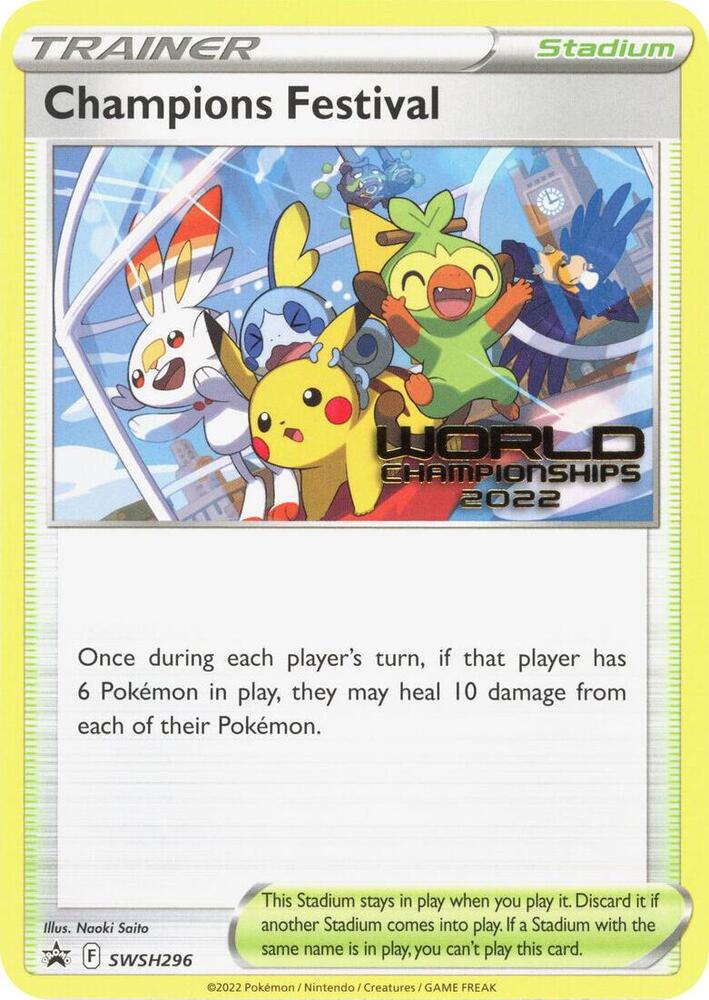 Champions Festival SWSH296 World Championships 2022 card