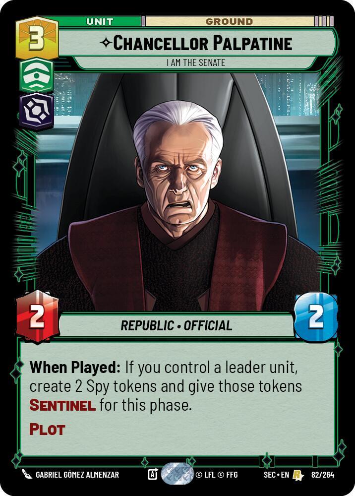 Chancellor Palpatine I Am the Senate 82/264 card