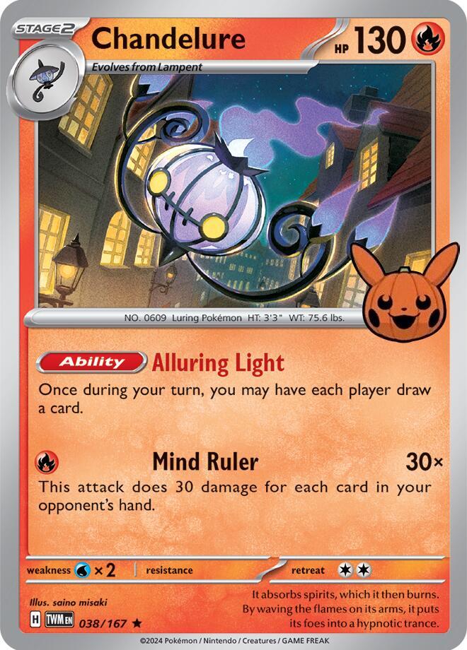 Chandelure 038/167 carta