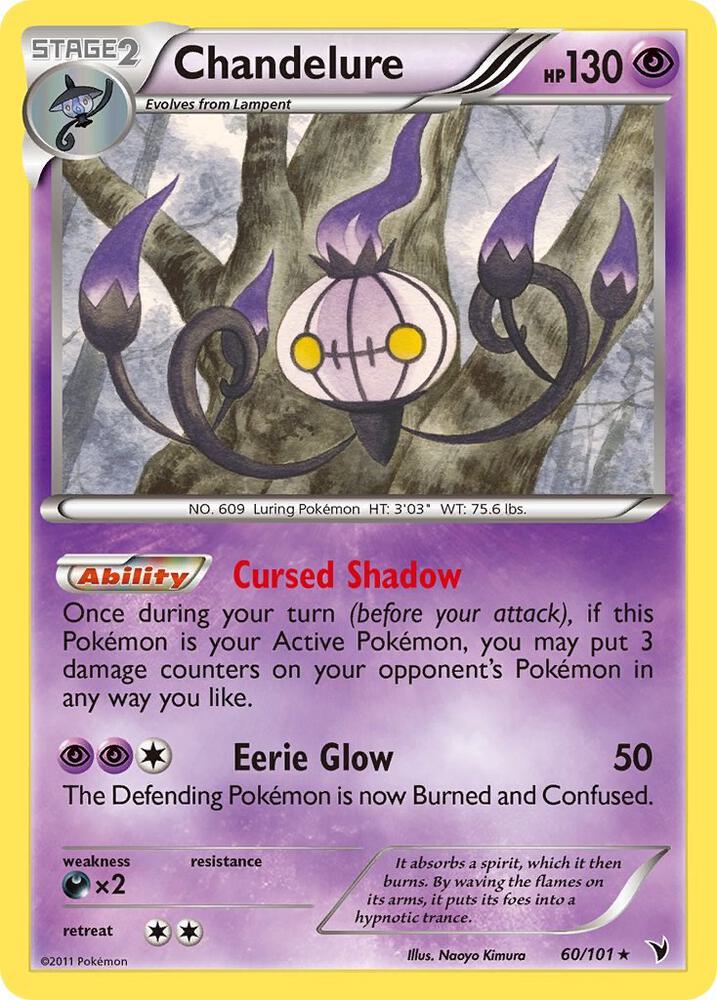 Chandelure 60/101 card