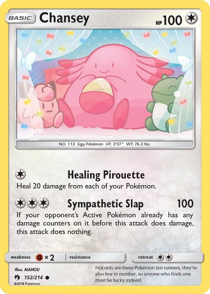 Chansey 152/214 card