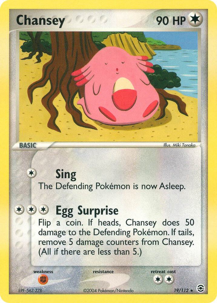 Chansey 19/112 card