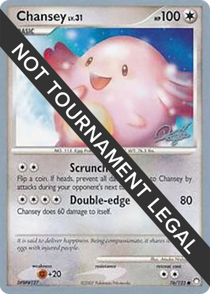 Chansey 2008 Paul Atanassov 76/123 card