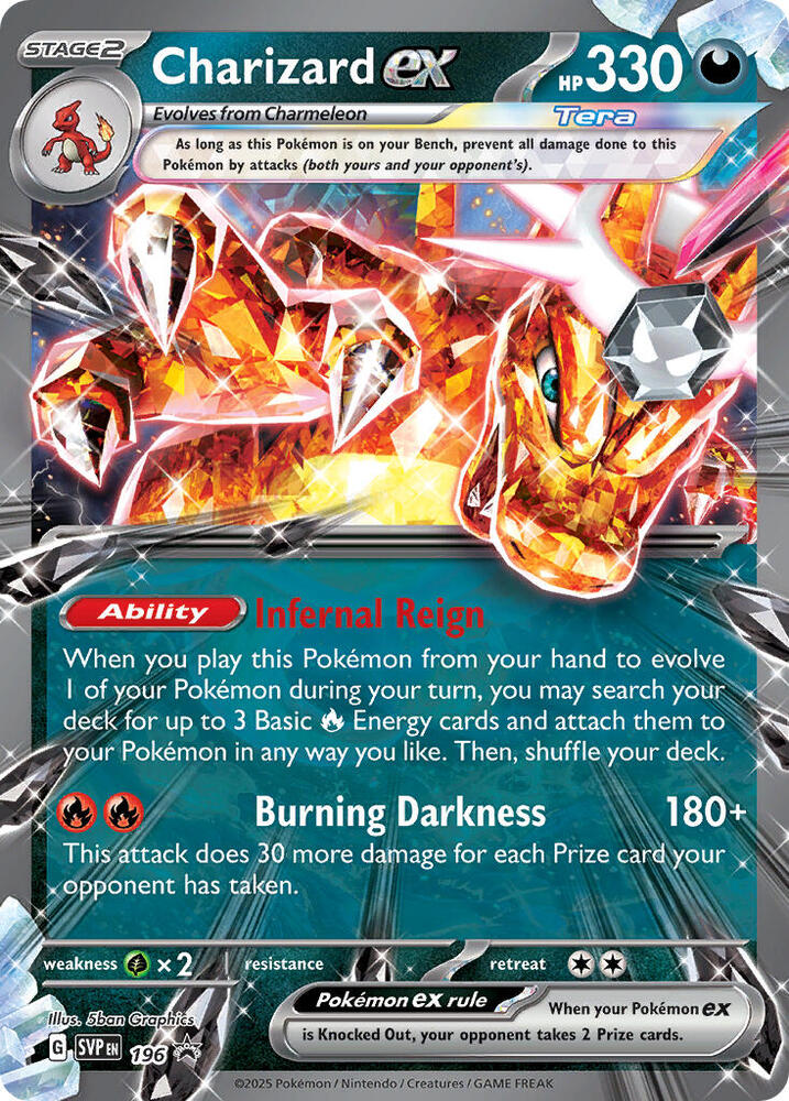 Charizard ex -196 card