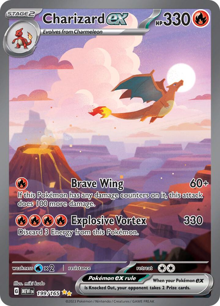 Charizard ex 199/165 card
