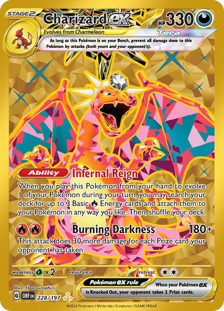 Charizard ex 228/197 card