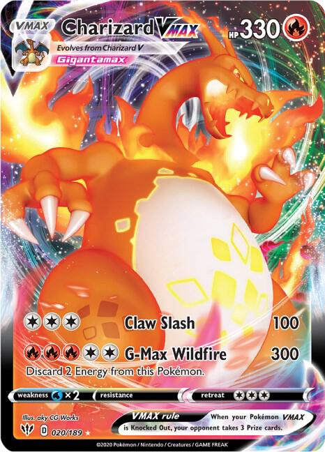 Charizard VMAX 20/189 card